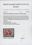 1850, Waadt 5, mit rotem Punkt im weissen Kreuz