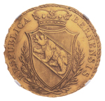 Bern, 1798, 4 Ducats, AU, 13.73 g. (33 mm). 