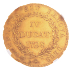 Bern, 1798, 4 Ducats, AU, 13.73 g. (33 mm). 