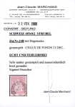 1856, 15 Rp. rot, 1. Berner Druckperiode, mit breiter unterer rechter Bogenecke