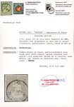 1860, 1 Fr. grau, 2. Berner Druckperiode, mit linker oberer Bogenecke