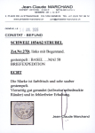 1858, 1 Fr, grau, 2. Berner Druckperiode, mit breitem linken Bogenrand