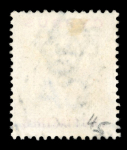 1896 QV 2pi blue & purple, Crown CA watermark, showing the rare horizontal sheet-margin watermark at foot error. A striking and desirable positional variety, accompanied by a David Brandon Certificate. A scarce Queen Vic
