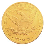 Group of four gold coins. France, Napoleon III 20 francs, 1859.