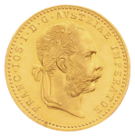 Group of four gold coins. France, Napoleon III 20 francs, 1859.
