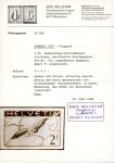 1935, Flugpost 2 Fr., auf geriffeltem Faserpapier ungezähnt