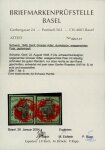 1848, grosser Adler dunkelgrün im waagerechten Paar