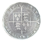 1551, Edward VI, Crown, AR 26 g. (42 mm), 
