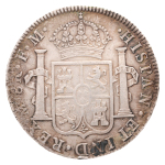 1792 Carlos IV, 1788-1808, 8 Reales, AR 26.94 g. (28mm).