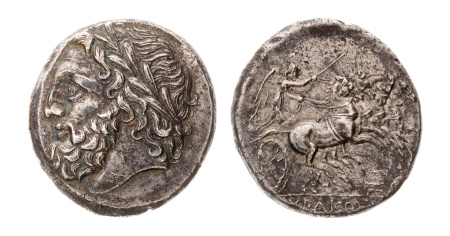 Sicily, Syracuse. 16 litrae 214-212 BC, AR 13.40 g. Extremely rare.