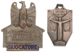 1934, FIFA World Cup, two silver medals. Rare and attractive.